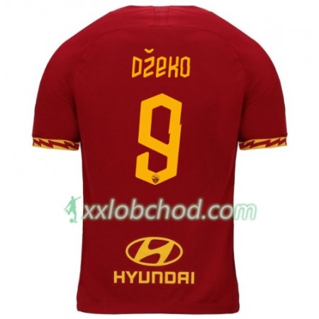 Fotbalové dresy AS Řím Dzeko 9 Domácí Dres 2019/20 Krátký Rukáv